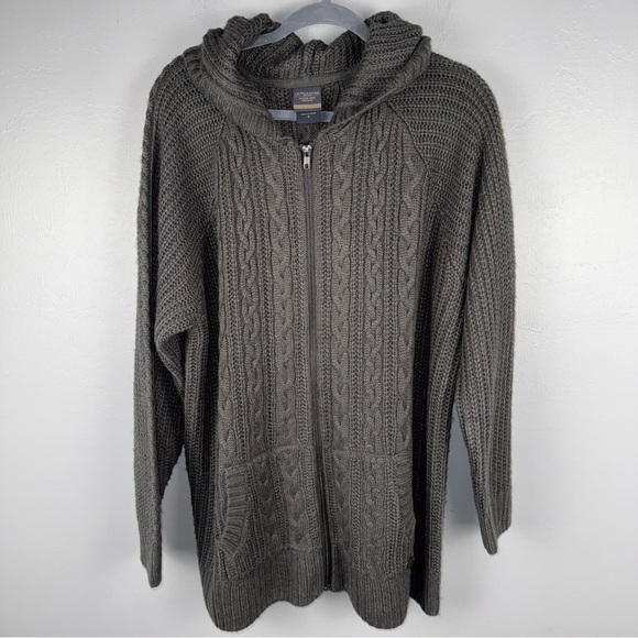 Outlander The Series Torrid Exclusive Cardigan Women’s 3 Dark Gray Cable Knit - Picture 1 of 6